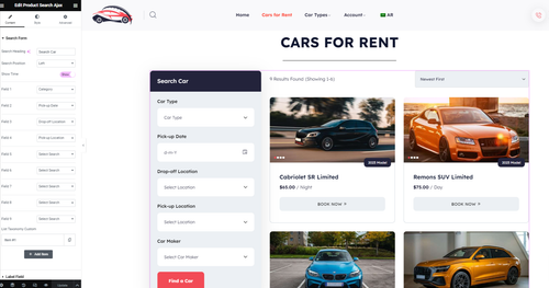 Edit Cars for Rent with Elementor.png