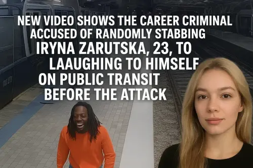 criminal accused of RANDOMLY stbbing Iryna Zarutska, 23, to death laughing to himself.webp