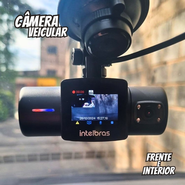Câmera Veicular Duo Intelbras DC 3201 2K+ Preto Intelbras