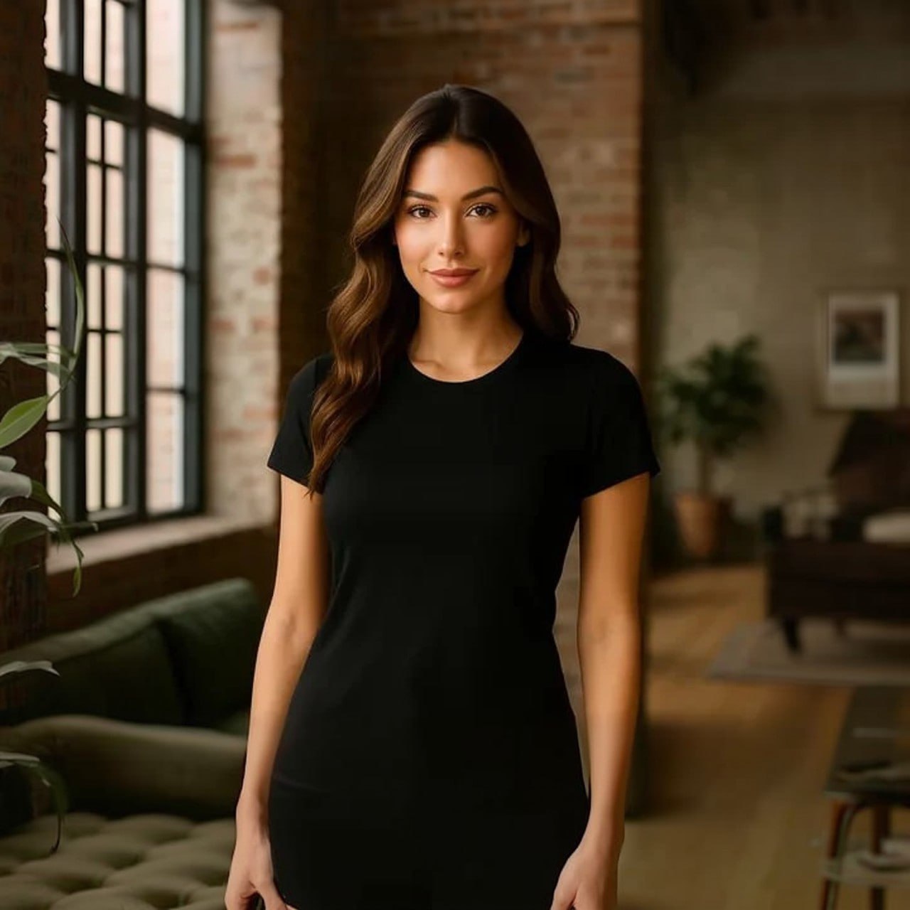 Camiseta Feminina Básica 100% Algodão Caimento Perfeito