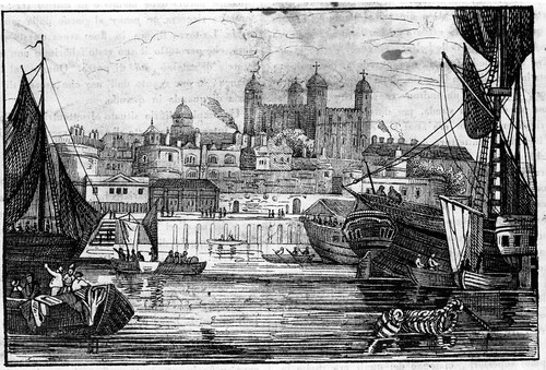 Unknown artist View of the Tower of London and the Thames at the end of the 18th century Engrav (Mei.jpg