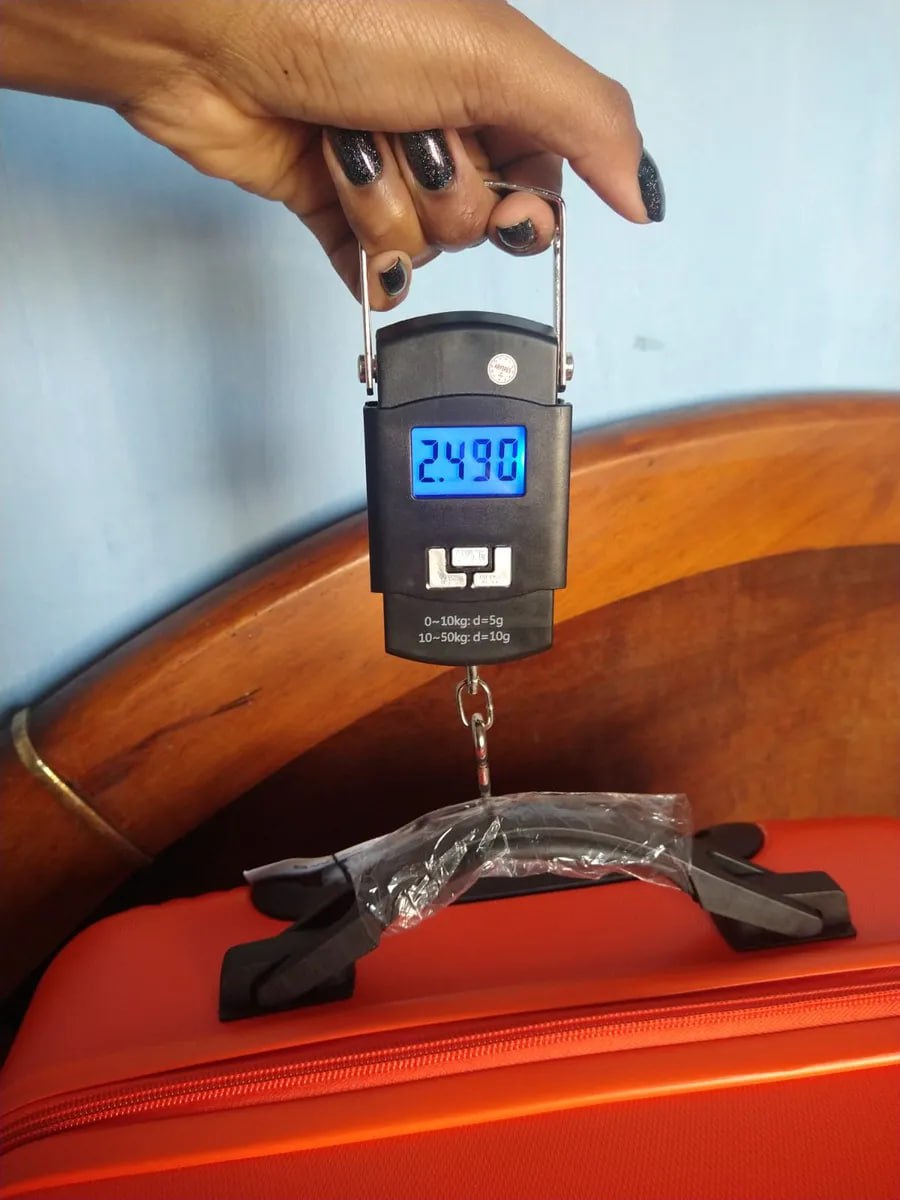 Balança Para Pesca Com Gancho De Mão Pendurada Digital Portátil Bolsa Bagagem Mala Até 50kg Chrome Technology