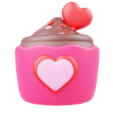 Instant Heart Item cupcake +1