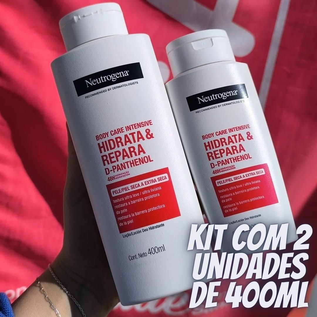Neutrogena Hidratante Corporal Body Care Intensive Hidrata&Repara, Kit com 2 Unidades de 400ml Neutrogena Hidratante Corporal Body Care Intensive Hidrata&Repara, Kit com 2 Unidades de 400ml