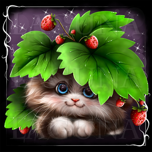 kitty in strawberries.jpg