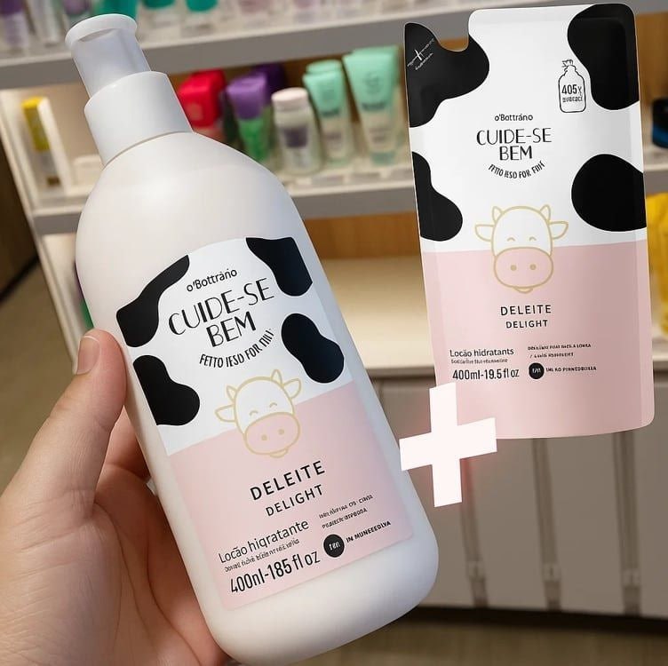 Combo Cuide-se Bem Deleite: Loção Corporal 400ml + Refil 350ml