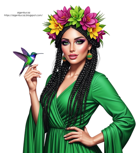 aigenbycaz vibrantgreenfloralgirl (6).png
