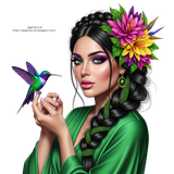 aigenbycaz vibrantgreenfloralgirl (5)