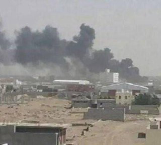 صورة | اللقطات الأولى بعد قيام طيران الاحتلال بتنفيذ سلسلة غارات على العاصمة اليمنية صنعاء...