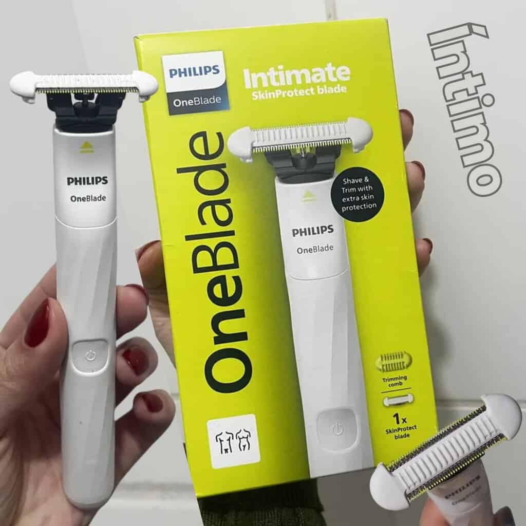 Aparador E Raspador Oneblade Intimate Qp1924/10 Philips Branco