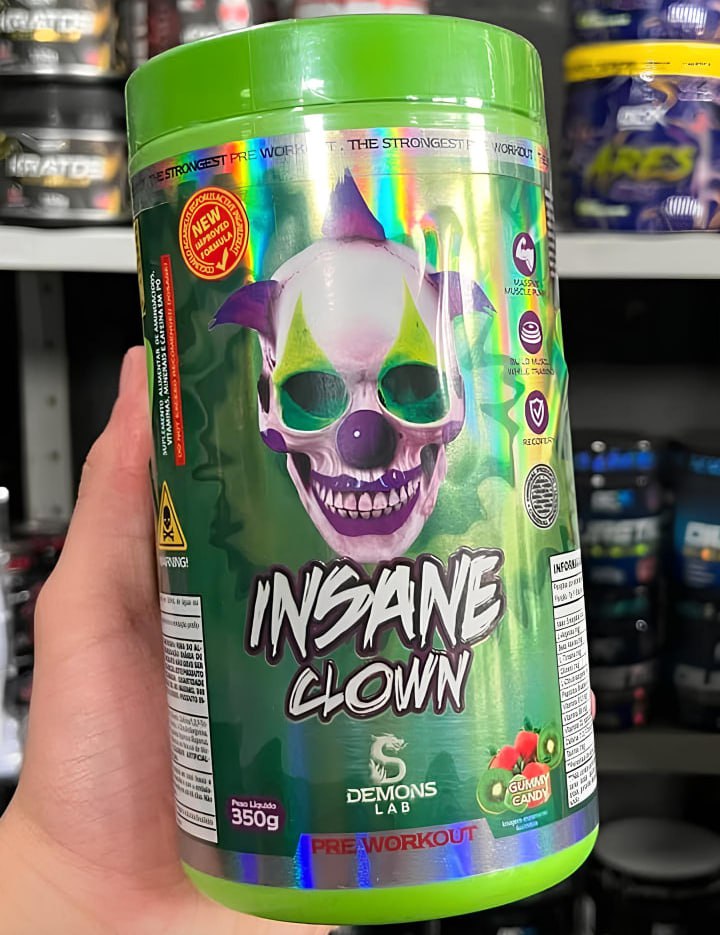 Demons Lab Suplemento Alimentar Aminoácidos em Pó Insane Clown 350g Sabor Gummy