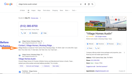 Before VHA contact schema