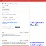 VHA contact page after Optimization