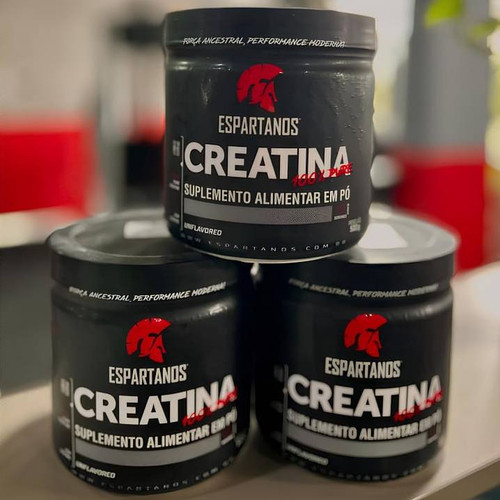 Creatina Monohidratada 100% Pura em pote 300g Espartanos.jpg