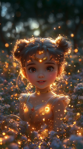 surajarts A cute little baby girl smiling happily with pink eye a5434dce ec85 4e82 a3e3 6765ad1b9a03.jpg