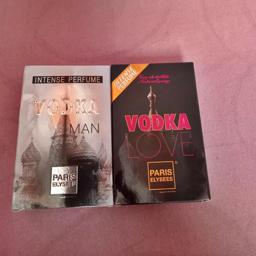 8 Perfume Vodka Man + Vodka Love Paris Elysees 100ml Cada