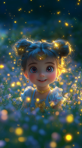 surajarts A cute little baby girl smiling happily with pink eye b8a42ff8 ead3 4941 9889 faa9bcd781bb.jpg