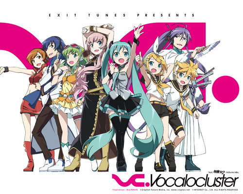  hatsune miku kagamine rin kagamine len megurine luka kaito and 3 more vocaloid drawn by kanzaki hir.jpg