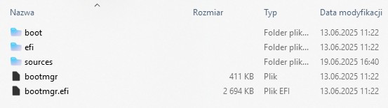 Windows 11 nie uruchamia się z bootowalnego pendrive (Rufus, Ventoy, PowerISO) – błąd