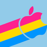 8pan pride sideways aapl logo blu