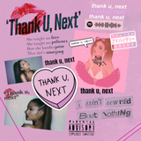 thank u, next - scrapbook cover