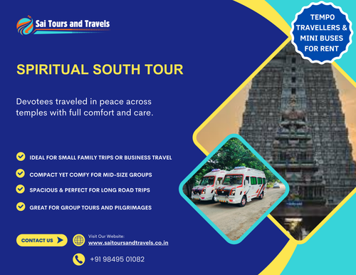 Serving a group of devotees visiting sacred temples is a fulfilling experience.