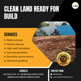 We cleared and grubbed a BTM Layout site