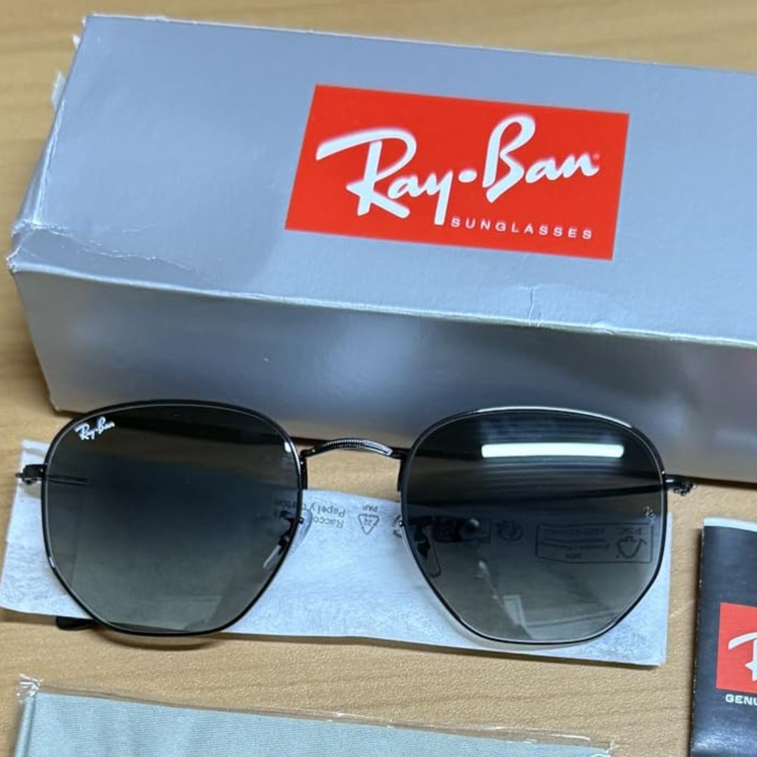 Óculos de Sol Ray-Ban Hexagonal 0RB3548 001/BH Tam 54