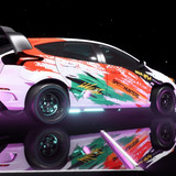 Ford Focus RS ‘16 w/ Lamborghini Countach wheels (mod)