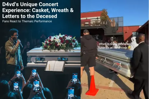 Fans are sharing videos online of how D4vd reportedly brought a casket.webp