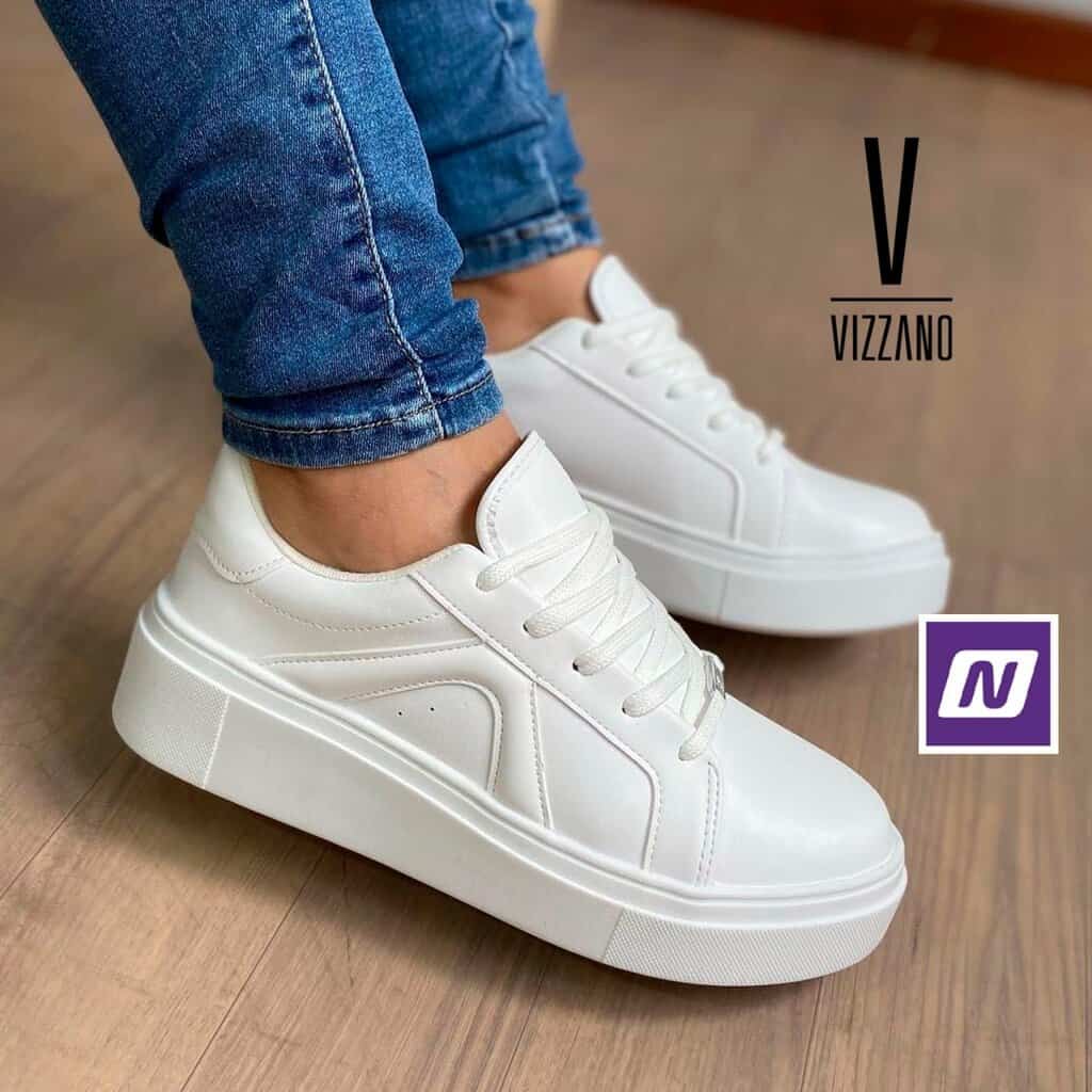 Tênis Vizzano Básico Casual Feminino – Branco