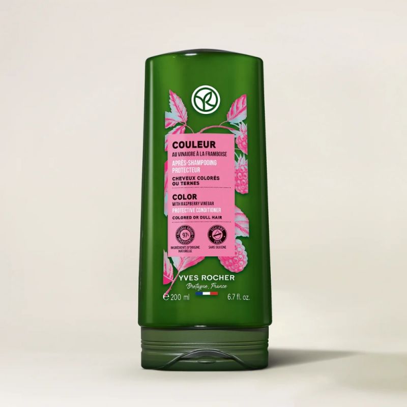 מרכך חומץ פטל להגברת ברק ושימור צבע