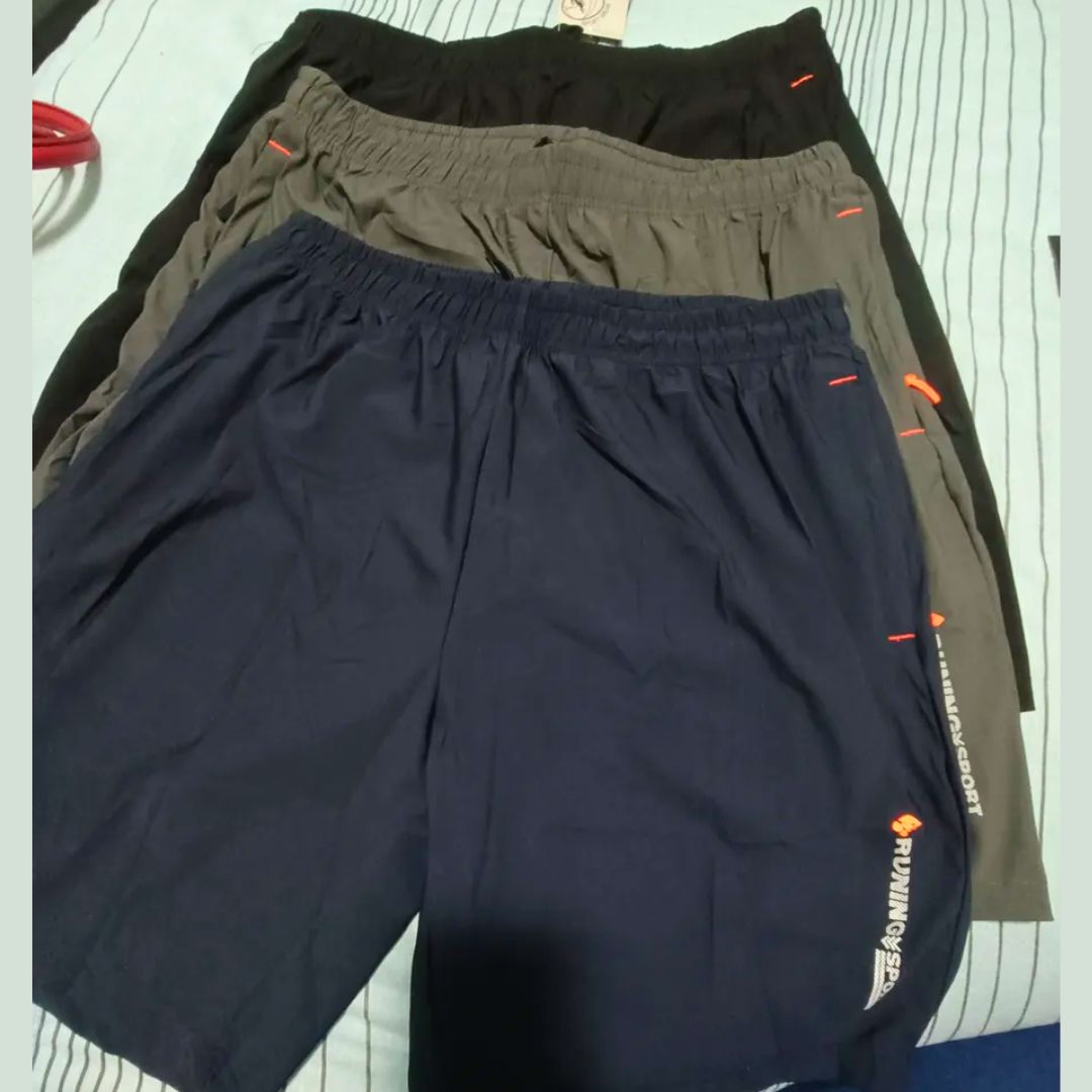 Kit 3 Bermudas Dry Fit De Seda Gelada | Esportivas Premium