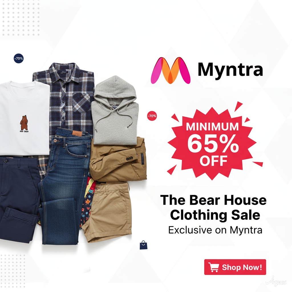 The Bear House Clothing Sale on Myntra