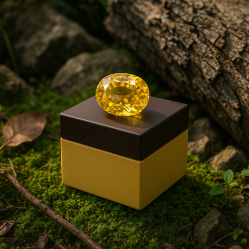 20250919 1240 Pukhraj Gem in Forest simple compose 01k5gcvtjtewh94zzb52mcpbwx.png