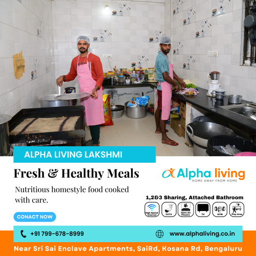 Eat fresh every day at Alpha Living Lakshmi Coliving PG in Kadubeesanahalli..png