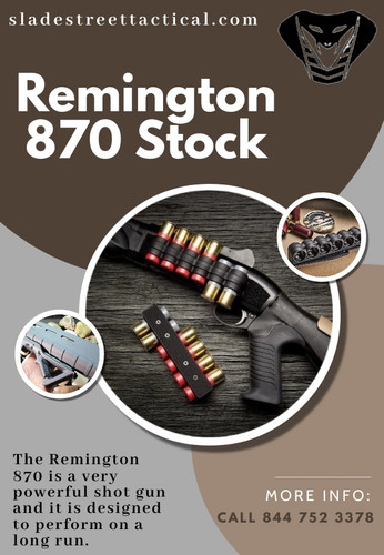 If you are looking for the Remington 870 stock, then you have come to the best place online. The Remington 870 is a very powerful shot gun and it is designed to perform on a long run. Due to this reason, now days so many people out there are looking for the Remington 870 stock online. However, they are not able to receive the best deal on such items. As the top supplier of quality shotgun, we strive hard to make sure that you buy the best shotgun from the Remington 870 stock and pay the best price. Visit Us https://www.sladestreettactical.com/