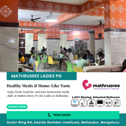 Tasty, healthy, and homely that’s every meal at Mathru Shree PG..png