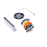 business card mockup in cardboard box