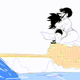 7084490 animated CaiSama Chi chi Dragon Ball (series) Son Goku