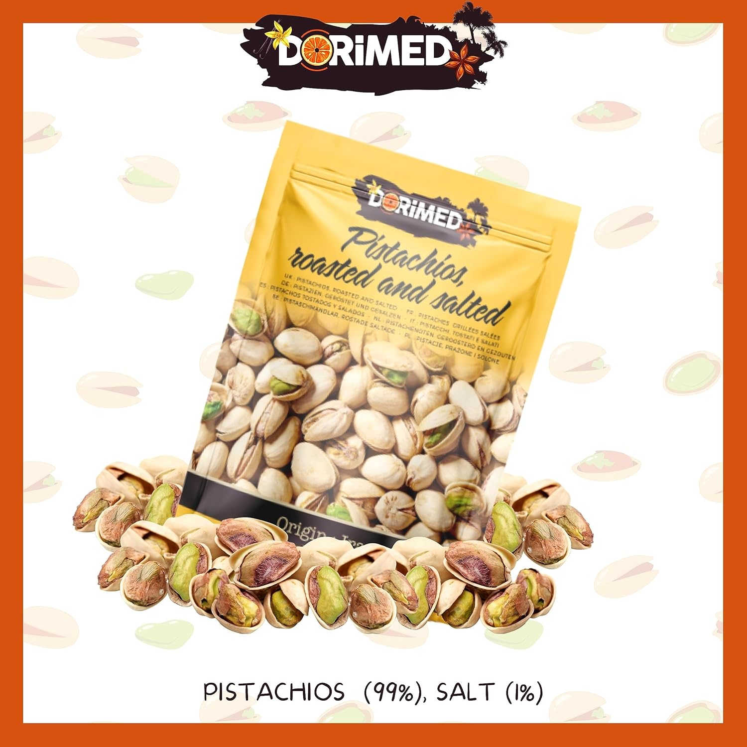 Pistaches, heel, geroosterd Gezouten 1 Kg