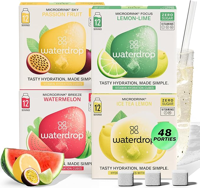 waterdrop® Microdrink Citrus Set | 48 hydratatieblokjes in 4 smaken