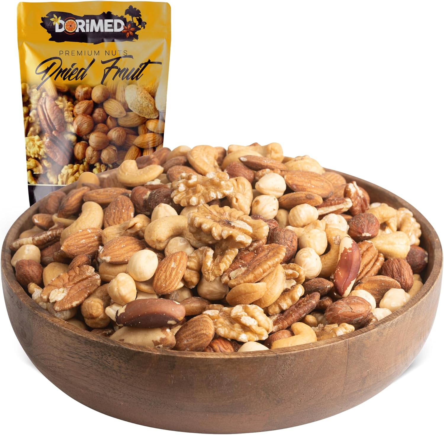 Gemengde noten 1 Kg (amandelen, hazelnoten, cashewnoten, etc.)