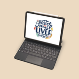 standing ipad mockup