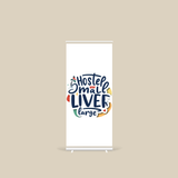 x stand banner mockup