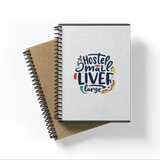 wire bound notebook mockup