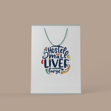 present shopping bag mockup