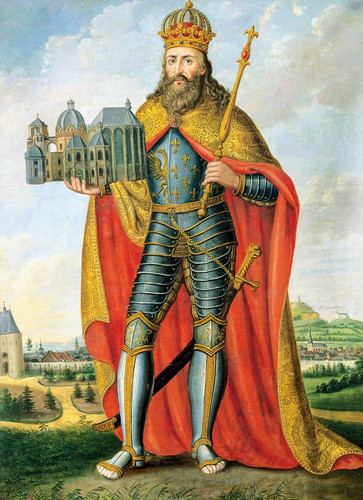 Casper Johann Nepomuk Scheuren Portrait of Charlemagne (742 Aachen 814) King of Franks and Lombards .jpg