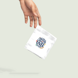 hand dropping paper bag mockup