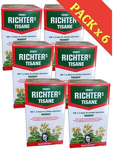 Ernst Richter kruidenthee, stoelgang, 6 doosjes van 20 stuks